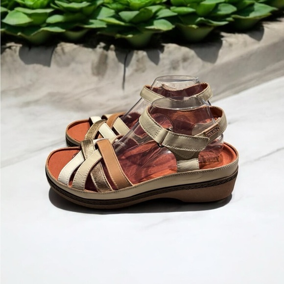Pikolinos Granada Multi Color Woven Leather Strap Sandal. Like new. - Picture 8 of 15